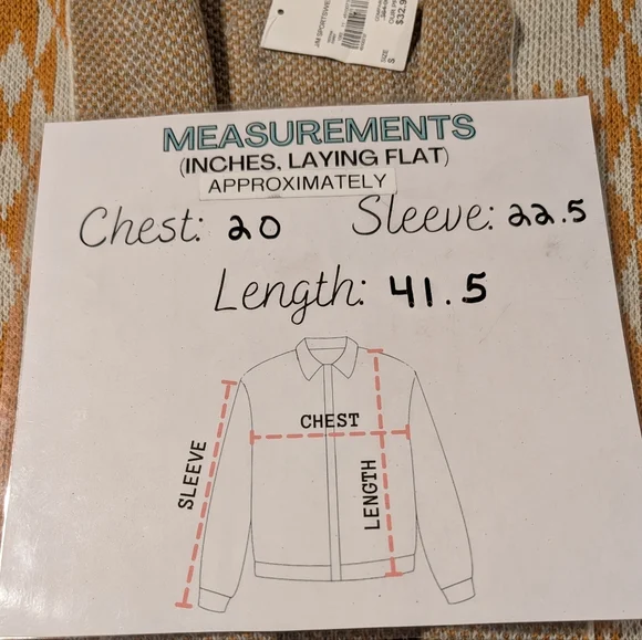 Cato Geometric Patterned Long Cardigan Size Small - Picture 7 of 7